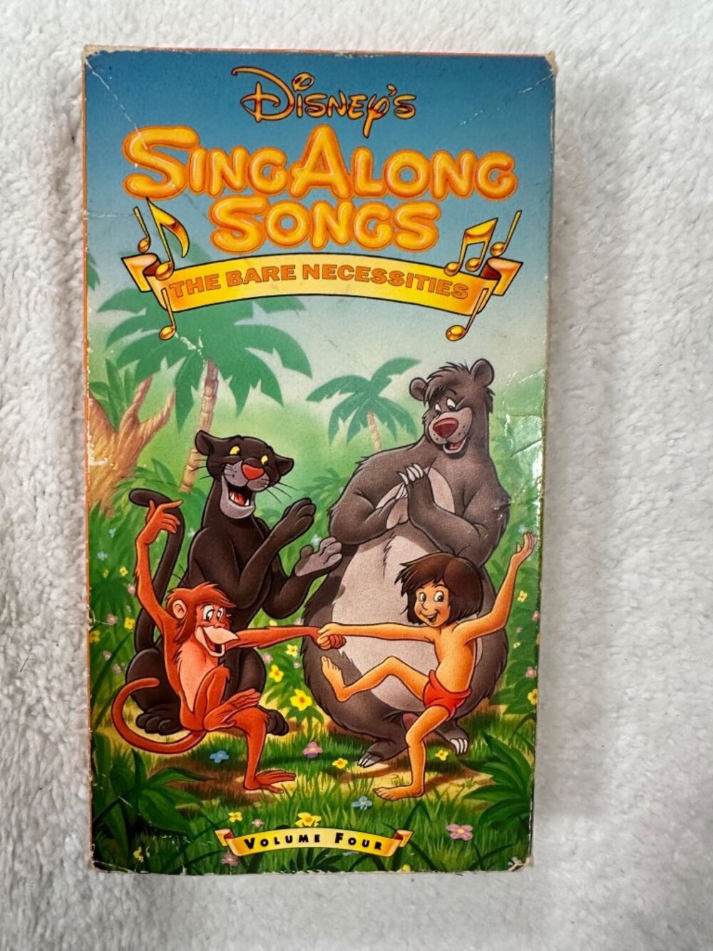 Disneys Sing Along Songs The Bare Necessities VHS 1990 Volume 4 Pre-Owned
